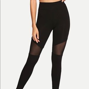SHEIN Mesh Leggings